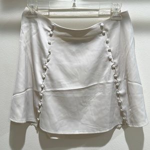 UO Cream satin skirt